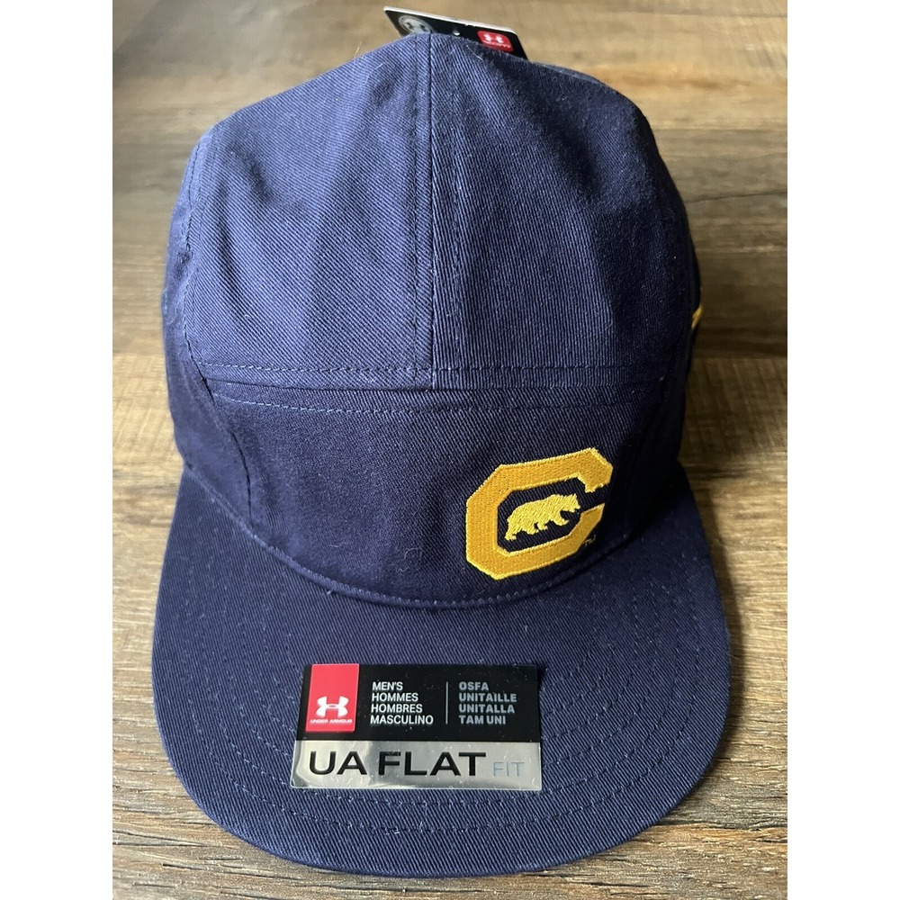Under Armour Navy Flatbill Adjustable military Style California Golden Bears
